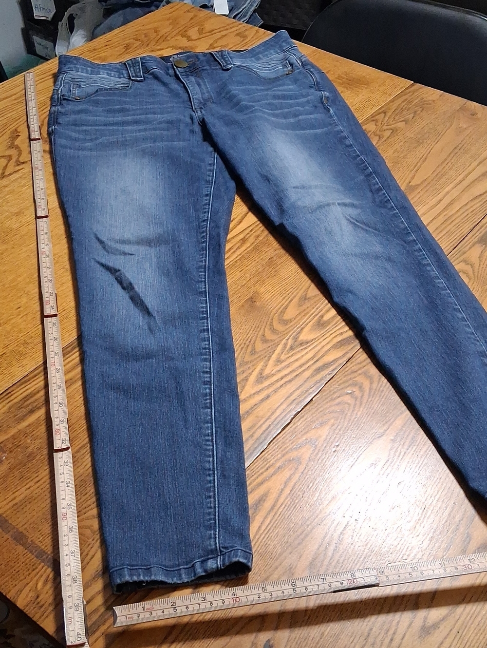 DEMOCRACY Jeans Womens 12 BLUE Preowned Denim AB SOLUTION Skinny Used Pants